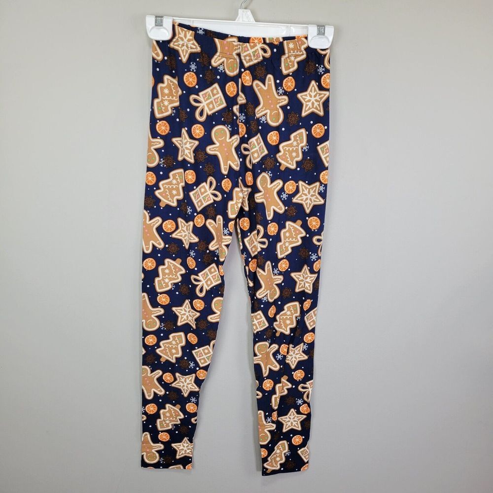 Gingerbread and Oranges Polyester Spandex Ankle Leggings One Size Fits All